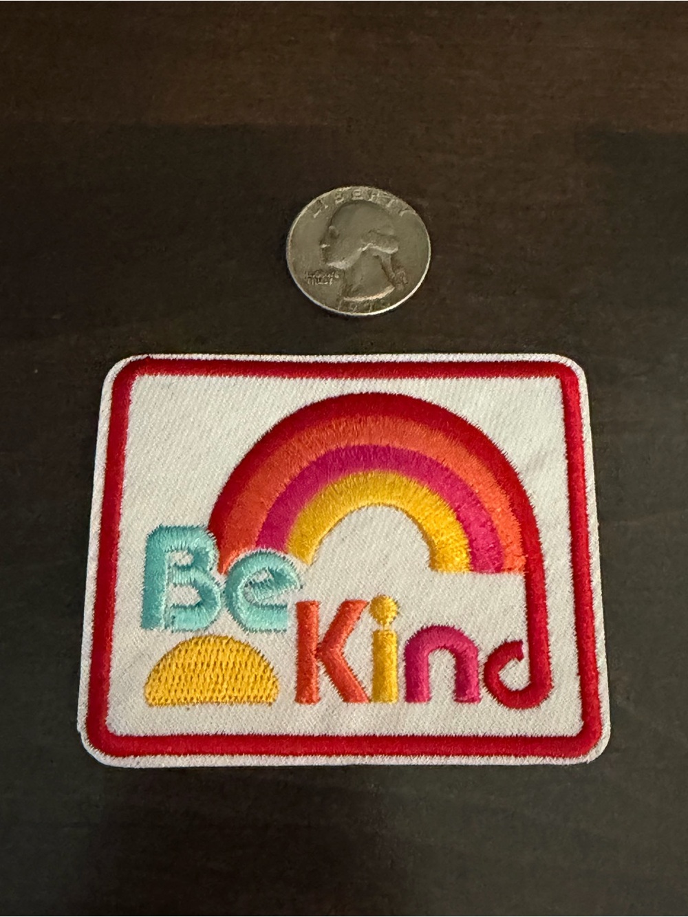 Be Kind Rainbow Sew-On Patch - Multicolor